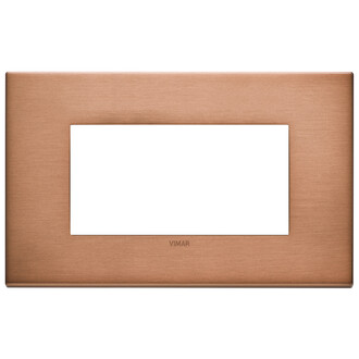 Накладка на 4 модуля, сатинированная медь