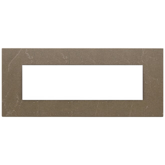 Накладка на 7 модулей, коричневый кофе