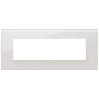 Накладка на 7 модулей, белый латте