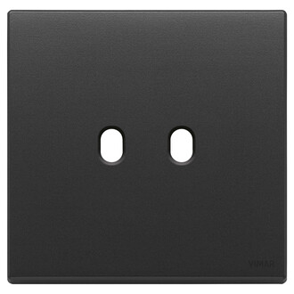 Накл. плоск., 2 модуля на 2 кнопки, антрацит