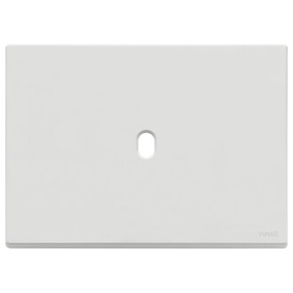 Накл. плоск., 3 модуля на 1 кнопку, белая матовая