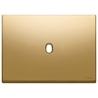 Накл. плоск., 3 модуля на 1 кнопку, золото