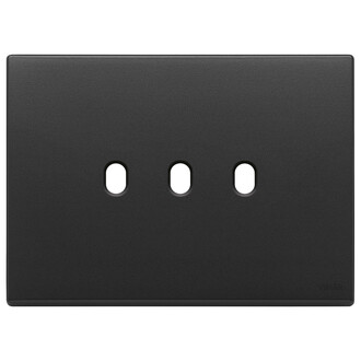 Накл. плоск., 3 модуля на 3 кнопки, антрацит