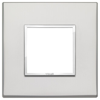 Накладка eikon evo на 2 модуля, серебро