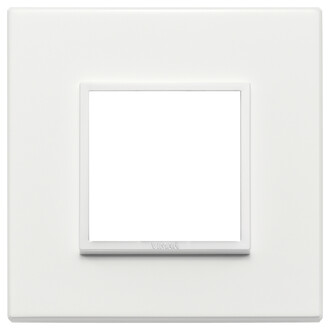 Накладка eikon evo на 2 модуля, белый алюминий