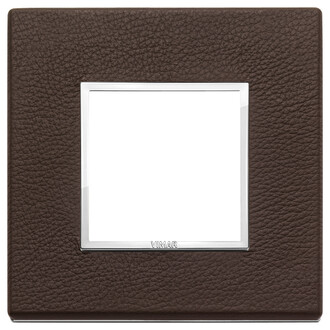 Накладка eikon evo на 2 модуля, натуральная кожа табак