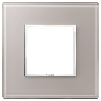 Накладка eikon evo на 2 модуля, серый жемчуг