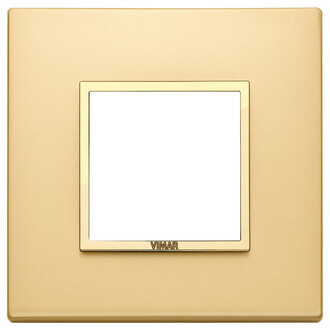 Накладка eikon evo на 2 модуля, сатинированное золото