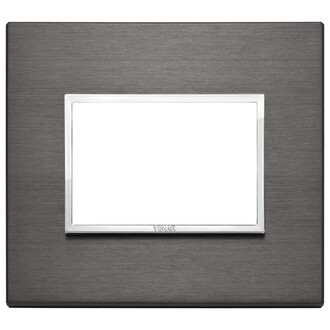 Накладка eikon evo на 3 модуля, серая лава