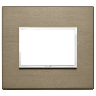 Накладка eikon evo на 3 модуля, темная бронза