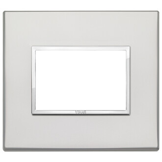 Накладка eikon evo на 3 модуля, серебро