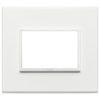 Накладка eikon evo на 3 модуля, белый алюминий