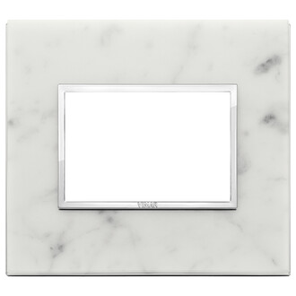 Накладка eikon evo на 3 модуля, белый каррара