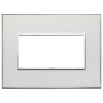 Накладка eikon evo на 4 модуля, серебро