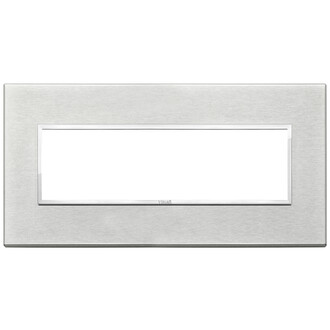 Накладка eikon evo на 7 модулей, серый серебристый