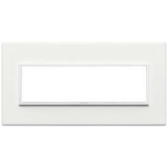 Накладка eikon evo на 7 модулей, белый алюминий