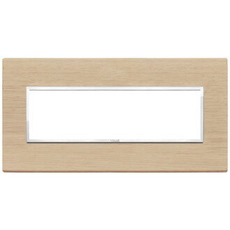 Накладка eikon evo на 7 модулей, белый дуб