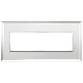 Накладка eikon evo на 7 модулей, серебряный лед