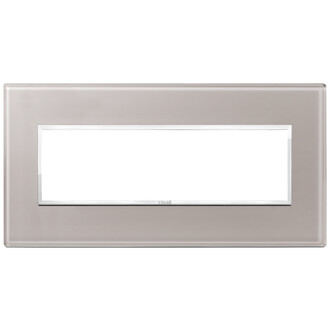 Накладка eikon evo на 7 модулей, серый жемчуг