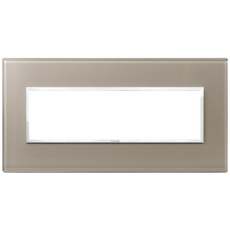 Накладка eikon evo на 7 модулей, коричневый опал