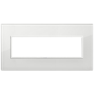 Накладка eikon evo на 7 модулей, полностью белый бриллиант