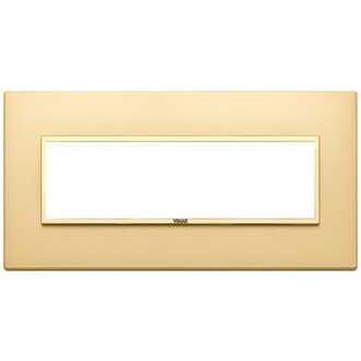 Накладка eikon evo на 7 модуля, золото сатинированное