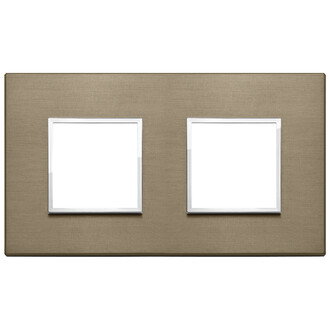 Накладка на 4 модуля (2+2) расст 71мм, темная бронза