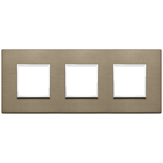 Накладка на 6 модулей (2+2+2) расст 71мм, темная бронза