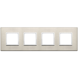 Накладка на 8 модулей (2+2+2+2) расст 71мм, светлая бронза