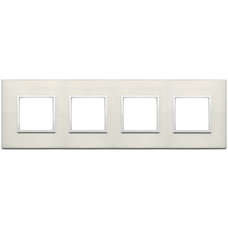 Накладка на 8 модулей (2+2+2+2) расст 71мм, титан