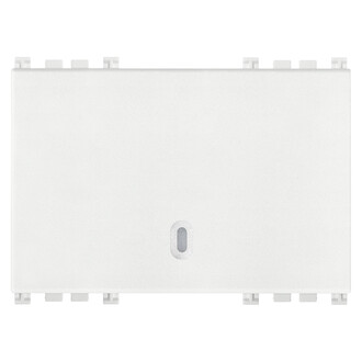 Клавиша на 3 модуля, белая