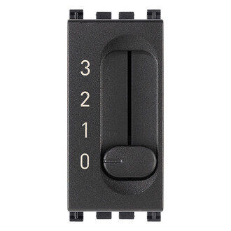 Переключатель 1P 6(2)A 4 позиции, серый