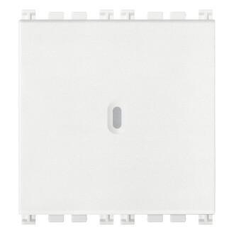 Кнопка 1P осевая NO 10A 2М, белая