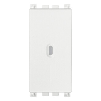 Кнопка 1P осевая NO 10A, белая