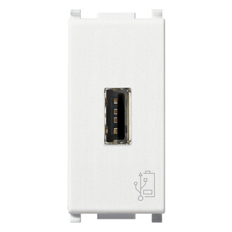 З/у USB 5V 1,5A, на 1 модуль,,белое