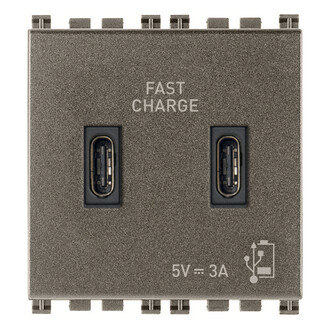 З/у USB C+C 5V 3A, 2 М, Metal