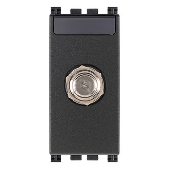 Розетка tv tipo f, серая