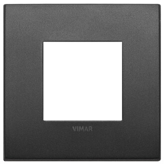 Накладка на 2 модуля графит матовый