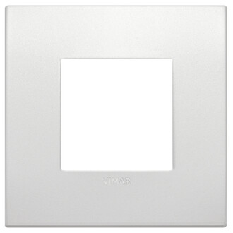 Накладка на 2 модуля жемчужная матовая