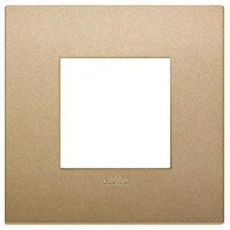 Накладка на 2 модуля золото матовое