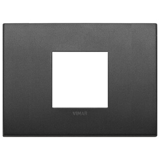 Накладка на 2 модуля центрально графит матовый