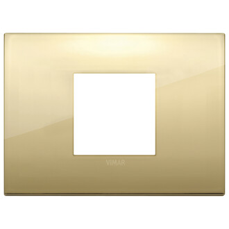 Накладка на 2 модуля центрально золото