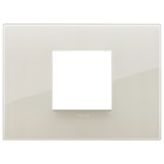 Накладка на 2 модуля центрально рефлекс слоновая кость