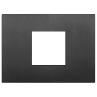 Накладка на 2 модуля центрально черная