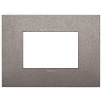 Накладка на 3 модуля титан матовый