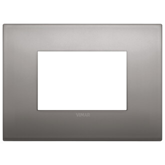 Накладка на 3 модуля никель черный