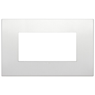 Накладка на 4 модуля жемчужная матовая