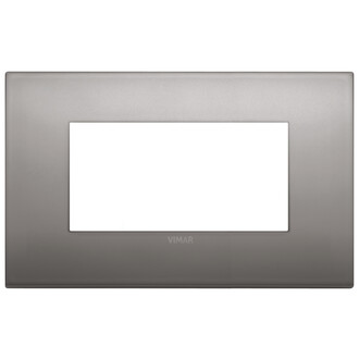 Накладка на 4 модуля никель черный