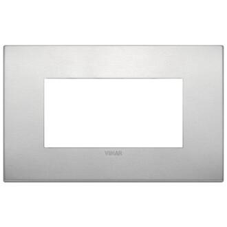 Накладка на 4 модуля натуральный алюминий