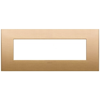 Накладка на 7 модулей латунь зачищенная щеткой